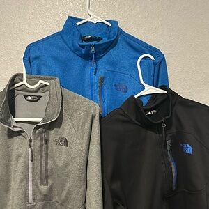 Set of 3 North face Canyon Lands 1/4 zip